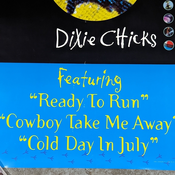 Vintage 1999 Dixie Chicks Fly Music Store Promo Double Sided Poster - Picture 6 of 7